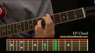 How To Play a D7 Chord On The guitar [upl. by Hazlett383]