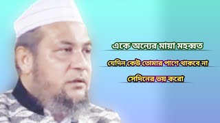 মায়া মহব্বত যেদিন তোমার কেউ পাশে থাকবে না আল্লামা হুসাম উদ্দিন চৌধুরী ফুলতলী fultoli kafela [upl. by Anelaj676]