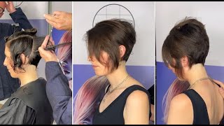 LAYERED HAIRCUT BUTTERFLY haircut tutorial CARA POTONG RAMBUT LAYER BUTTERFLY [upl. by Pages]