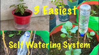 3 Easiest Self Watering System For Your Plants [upl. by Bonns237]