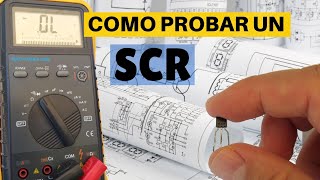 Como probar un SCR o TIRISTOR con multímetro [upl. by Arnoldo]