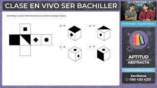 🔴EXAMEN DE INGRESO A LA UNIVERSIDAD 2020✅ DOMINIO ABSTRACTO IMAGINACIÓN ESPACIAL 2D a 3D y Vistas [upl. by Ainimreh19]