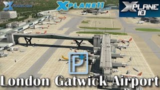 Pilot Plus London Gatwick Airport EGKK for Xplane 11 amp 10 [upl. by Acima]