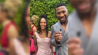 Meagan Good amp Jonathan Majors On Their Boldest Moves In Their Life Meagan Good Mentions Deep Faith [upl. by Eillam281]