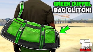 How To Get The Green Duffel Bag Glitch In Gta 5 Online No BEFF or Transfer [upl. by Kerrin]