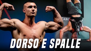 DORSO E SPALLE  COME SI ALLENA UN CAMPIONE DI CALISTHENICS ep 2 [upl. by Mcmullan]