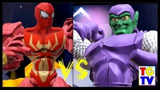 Marvel Super Hero Mashers Spiderman Green Goblin Level Battles Edited  Mix  Smash [upl. by Nairrod]