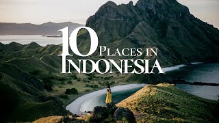 10 Amazing Places to Visit in Indonesia 🇮🇩  Indonesia Travel Video [upl. by Iny]