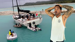 SHOCKING MOMENT HUGE YACHT RUNS AGROUND ON A REEF 😲👀  Episode 245 [upl. by Amias]