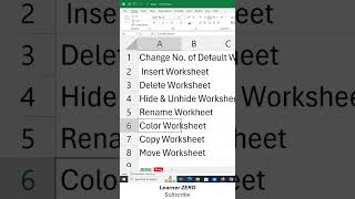 Rename Color Copy Sheets in MS Excel learning excel microsoftlearning microsoftexcel tips [upl. by Hannasus]