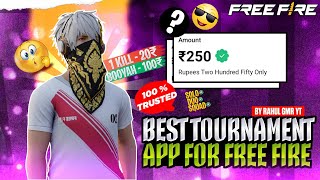 Free Fire New Tournament App 2024 😍  Free Fire Tournament App Free Entry  FF Best Tournament App 🤑 [upl. by Yhtur]