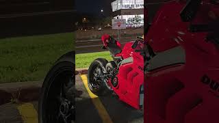 Ducati Panigale V4 Shooting Flames [upl. by Rafferty]