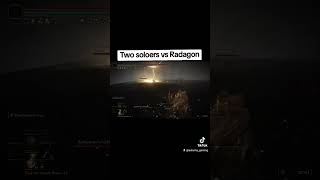 Two Soloers vs Radagon Boss eldenring eldenringclips gaming radagon fromsoftware [upl. by Chesnut]