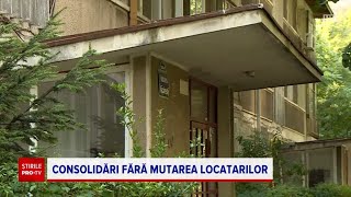 O clădire cu risc seismic din București va fi consolidată fără ca locatarii să mai fie mutați [upl. by Kulsrud]