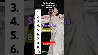 Ranking Taylor Swift songs track 7 edition [upl. by Eiramalegna]