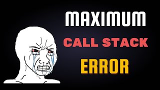 Recursión y Maximum call stack size exceeded [upl. by Ekez]