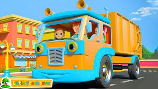 Wheels on the Garbage Truck  Keeping City Clean Nursery Rhyme amp Kids Song [upl. by Vaenfila]