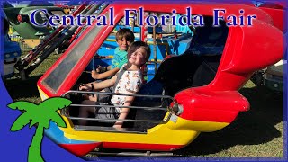 Central Florida Fair 2022 in Orlando Family Fun Rides amp Sea Lions [upl. by Nellad94]