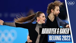 🇺🇸 Kaitlin Hawayek amp JeanLuc Bakers powerful skate to Bad Girls ⛸️😈 at Beijing2022 [upl. by Iniretake389]