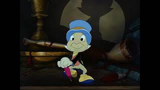 Pinocchio 1940  Jiminy Crickett Enters Geppettos Home [upl. by Leroj]