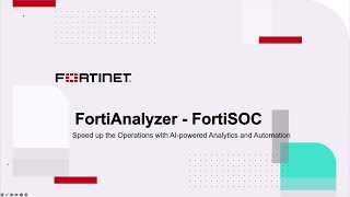 Speed Up Operations with AIPowered Analytics and Automation  FortiSOC [upl. by Aicenev]