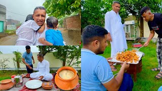 Chai Pakora Aur Barish  Rainy Day Snacks Routine  Preparing Delicious Snacks  Rain In A Village [upl. by Nlycaj373]