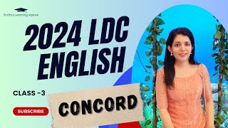 CONCORD Subject verb agreement base classEnglish grammarLDC degree preliminary exam [upl. by Lionel]