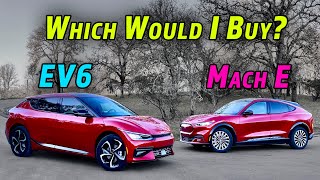 Which Is The Better EV Ford Mustang MachE or Kia EV6 [upl. by Ayor63]