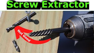 How to use a Screw Extractor Set  Remove broken or stripped screws [upl. by Ydak667]