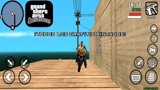 Grand Theft Auto San Andreas Android  Misión Secundaria  Los 100 Grafitis [upl. by Rotkiv313]