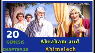 Genesis chapter 20 Abraham and Abimelech Bible in basic English with text [upl. by Eahc]