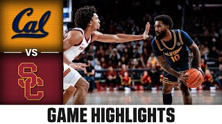 Cal vs USC Game Highlights  202425 ACC Mens Basketball [upl. by Ecnarrat]