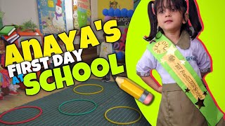 anayas first day school 🏫🎒📚📖 🖊️🖋️ [upl. by Ravahs]