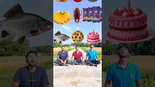 Eating fish biscuit cake banana cockroach DairyMilk Apple burger jalebi samosa honey video [upl. by Lotsyrk882]