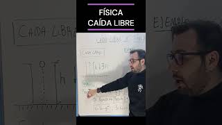 Caída Libre  Física  Formulas y ejemplo caidalibre universidad matemática física ciencia [upl. by Sophy]