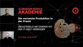 Die vernetzte Produktion in der Praxis  Das Webinar [upl. by Hershell]