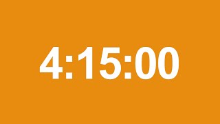 Timer with Final Alarm  4 Hours and 15 Minutes No MID ROLL Ads  255 Minutes [upl. by Perzan780]