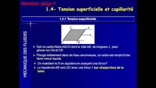 Tension superficielle Partie 1 [upl. by Stefanac]