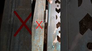 Installation door heavy Hinges  Hinges gap  fabrication tricks and tricks tipsandtricks [upl. by Learrsi337]