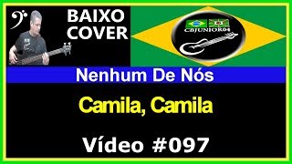 🇧🇷 Nenhum de Nós  Camila Camila Baixo Cover CBJUNIOR04 [upl. by Atiuqa]