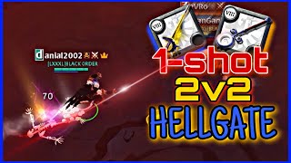 ALBION ONLINE HellGate 2v2  Bloodletter X HolY 🩸 BEST DUO BUILD 💥 [upl. by Eimmot]