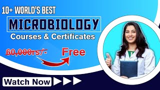 Top 10 Microbiology free certificate  microbiology free online course  microbiology certificate [upl. by Eittel]