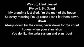 Big Sean  Blessings Feat Drake amp Kanye West Lyrics [upl. by Ys]