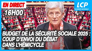 Budget de la Sécurité sociale 2025  coup denvoi en séance publique à lAssemblée [upl. by Immak]