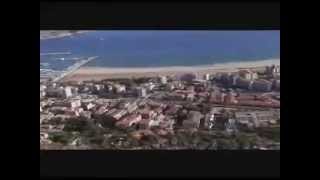 ESTARTIT plane view  Costa Brava  Spain [upl. by Ytirehc]