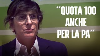 Pensioni ministro Bongiorno quotCi sarà quota 100 per la Pa ma con finestra più ampiaquot [upl. by Marylinda]