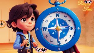 Direction Song for Kids  North South East and West  RhymeTime nursery rhymes amp kids songs [upl. by Breh105]