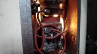 Sparks and flames  hot water heater thermostat [upl. by Helas649]