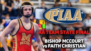 2024 PIAA AA Team State Finals  Bishop McCourt vs Faith Christian [upl. by Gudrin]