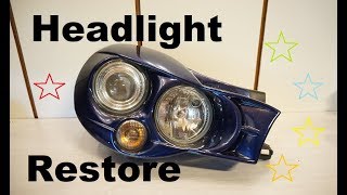 Project Impreza Wagon 2001  Morette Headlights restoration [upl. by Refennej]